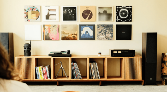 record display for wall